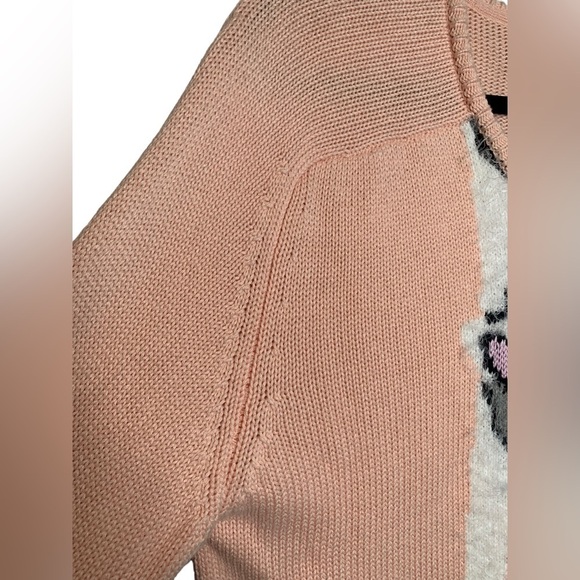 Rare Wildfox White Label Peach Oversized Joan the Cat Sweater Size XS - Picture 8 of 13